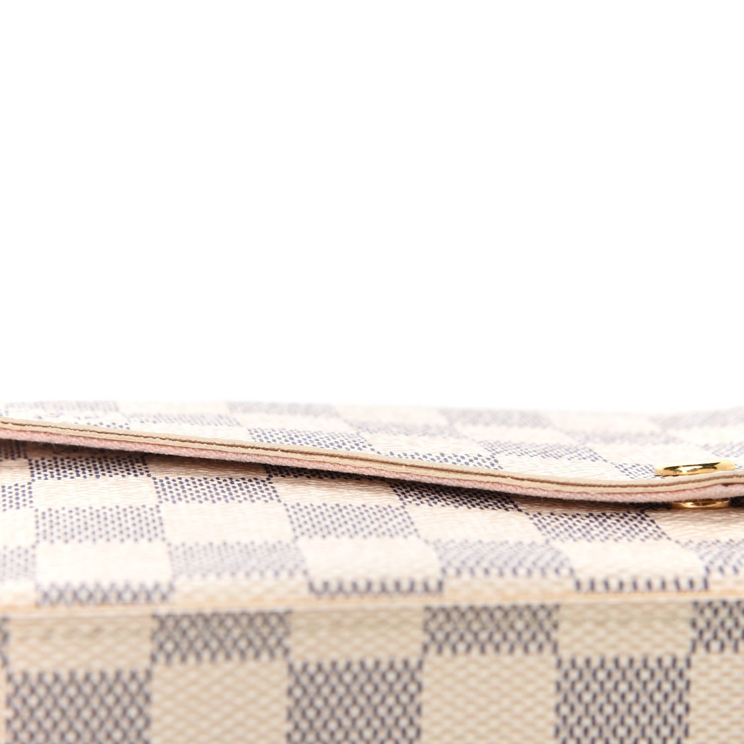 Louis Vuitton Damier Azur Pochette Felicie Chain Wallet Rose Ballerine 8 of 16