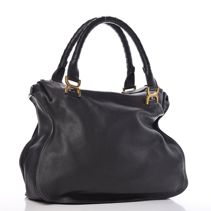 Chloe Calfskin Large Marcie Satchel Black 3 of 10