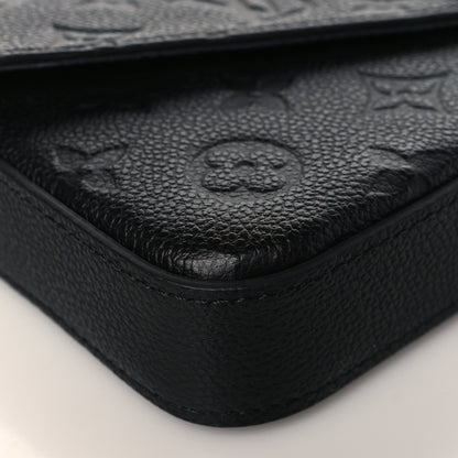 Louis Vuitton Empreinte Pochette Felicie Chain Wallet Black 7 of 8