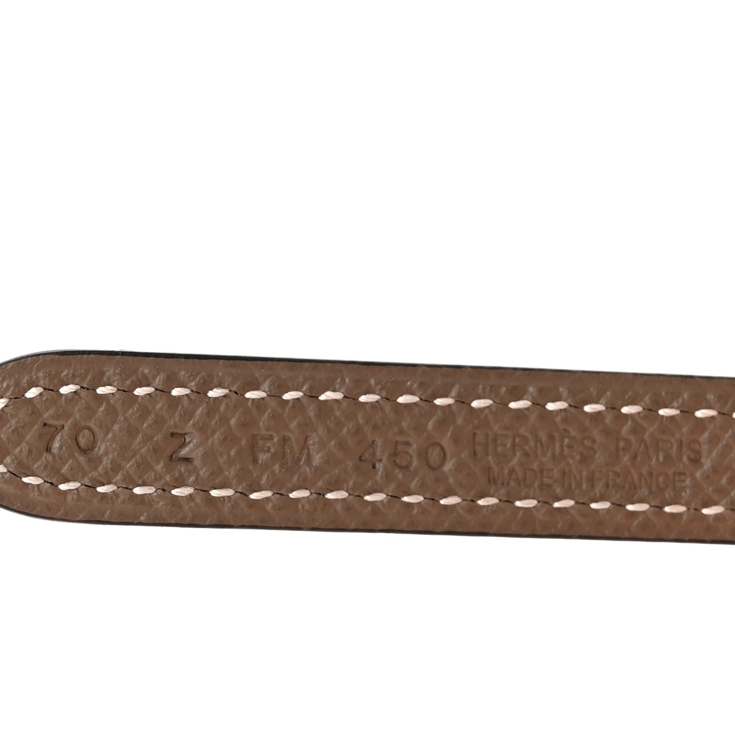 Hermes Swift Epsom 13mm Belt Strap 70 28 Etoupe Black 5 of 6