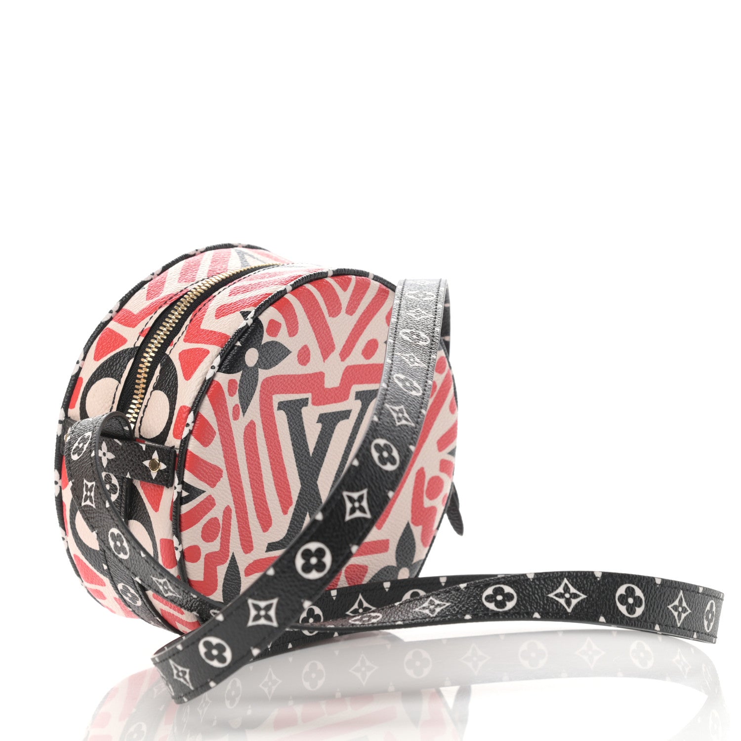 Louis Vuitton Monogram Giant Crafty Boite Chapeau Souple PM Creme Rouge Black 3 of 11