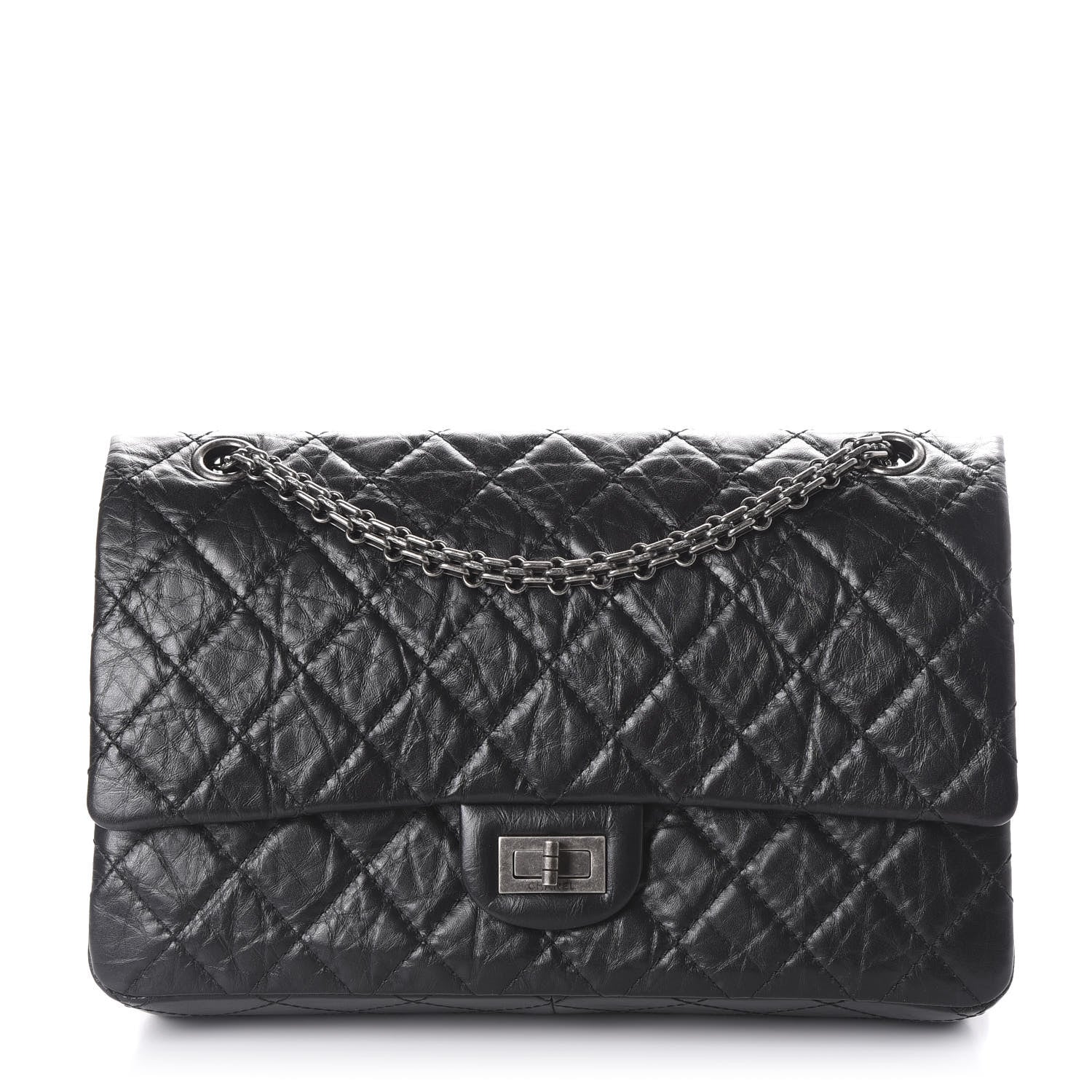 Chanel Aged Calfskin Quilted 2.55 Reissue 226 Flap Black 1 of 10