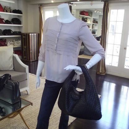 Bottega Veneta Woven Maxi Veneta Nero 2 of 11