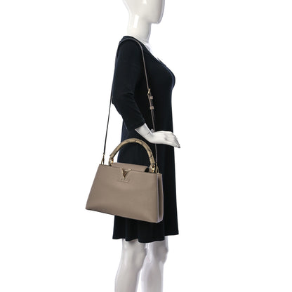 Louis Vuitton Taurillon Python Capucines PM Galet 3 of 10