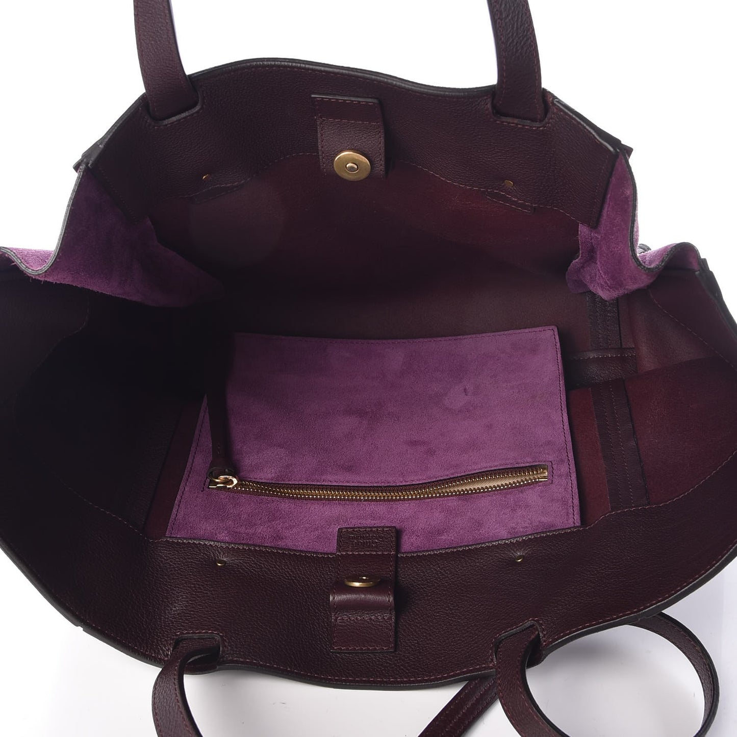 Smooth Calfskin Medium Milo Shopping Tote Intense Violine