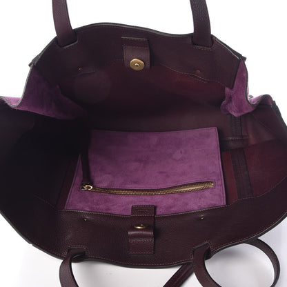 Chloe Smooth Calfskin Medium Milo Shopping Tote Intense Violine 5 of 11