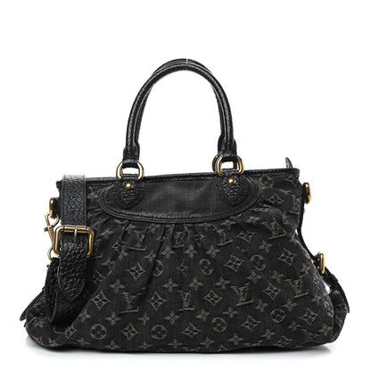 Louis Vuitton Denim Neo Cabby MM Black 1 of 9
