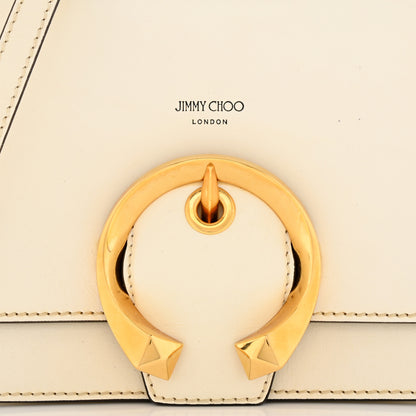 Jimmy Choo Calfskin Madeline Shoulder Bag White 7 of 12