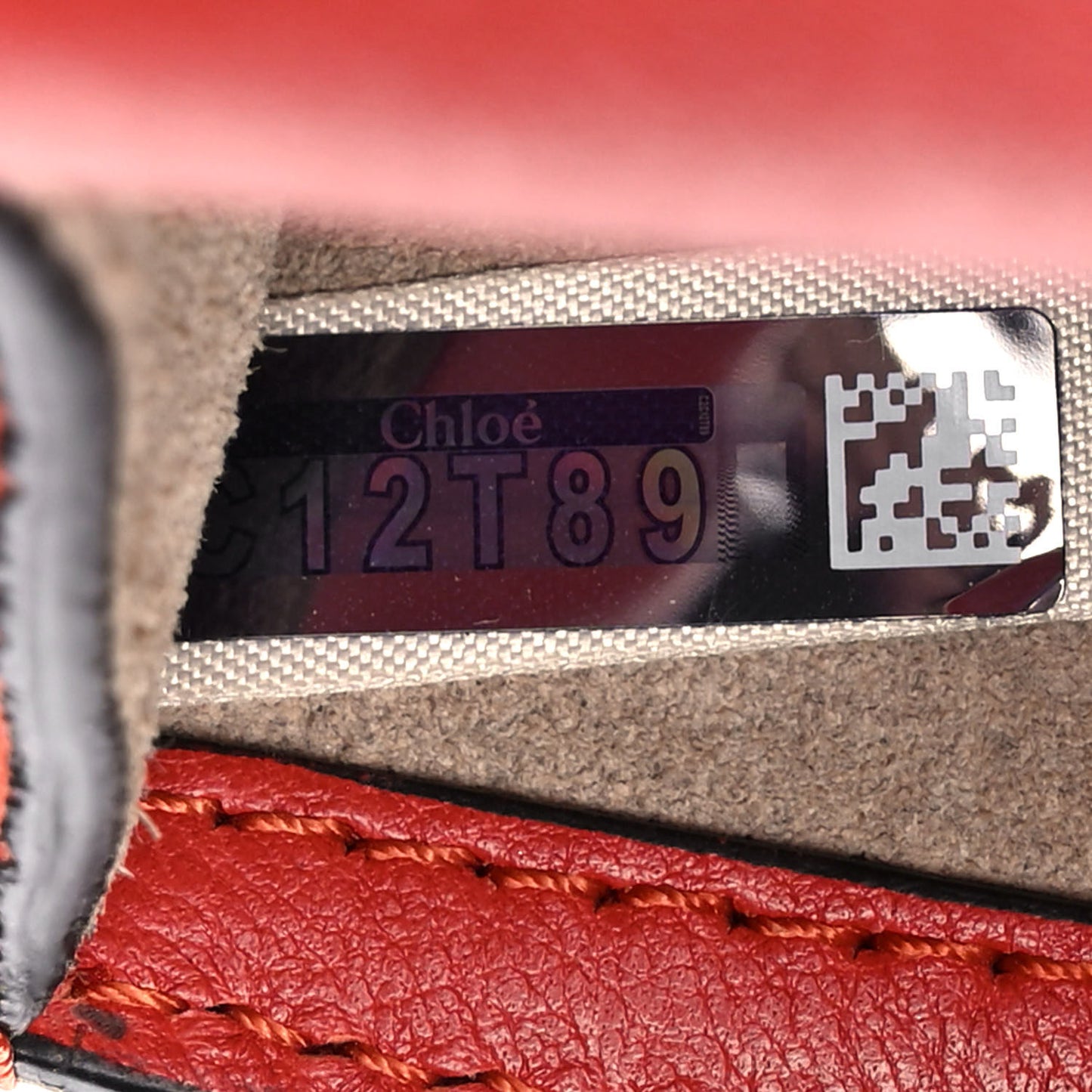 Calfskin Small Nile Bracelet Bag Earthy Red
