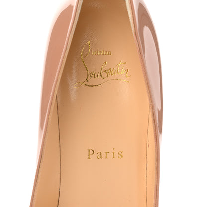 Christian Louboutin Patent Pigalle Follies 100 Pumps 37 Nude 7 of 8