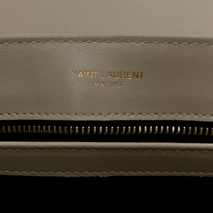 Saint Laurent Calfskin Y Quilted Monogram Toy Loulou Crossbody Bag Crema Soft 6 of 12