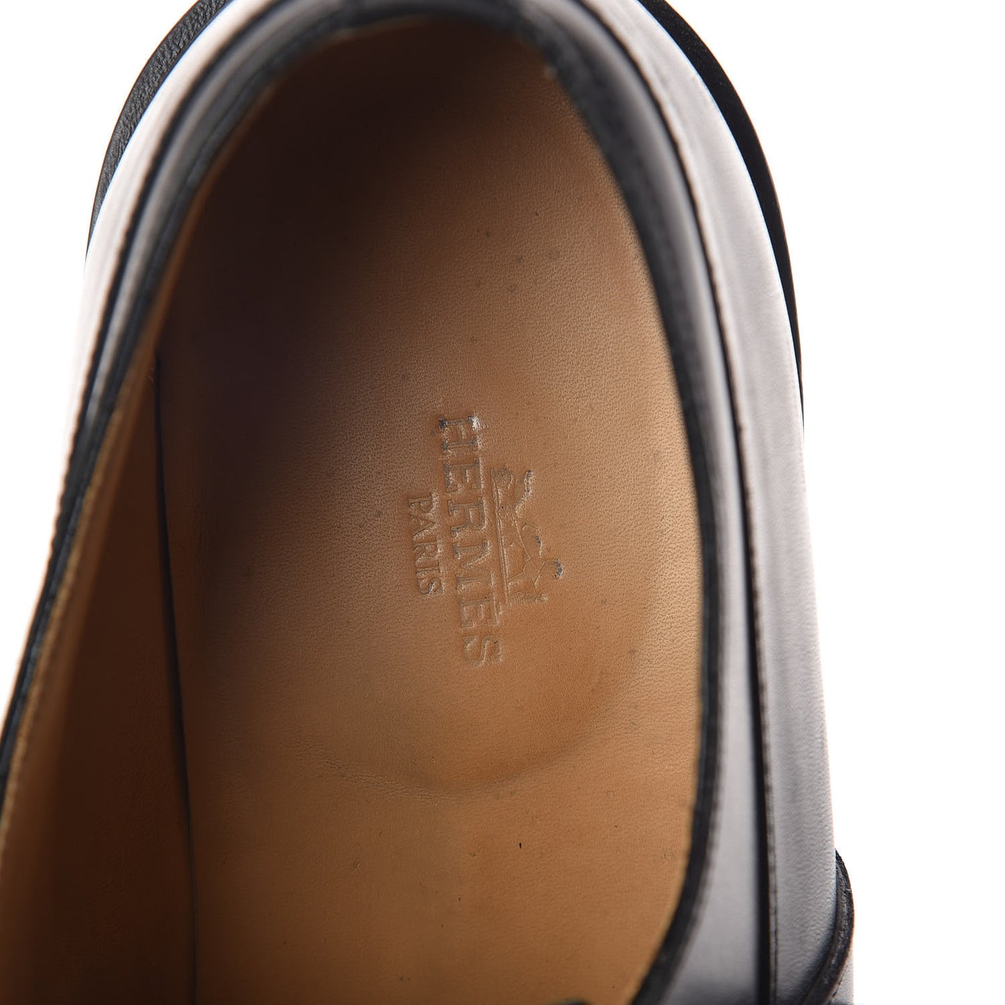 Calfskin Mens Buckle Loafers 42.5 Black