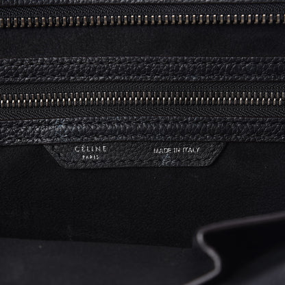 Celine Drummed Calfskin Mini Luggage Black 6 of 10