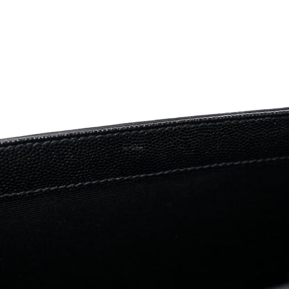 Saint Laurent Grain De Poudre Classic Monogram Kate Clutch Black 11 of 12