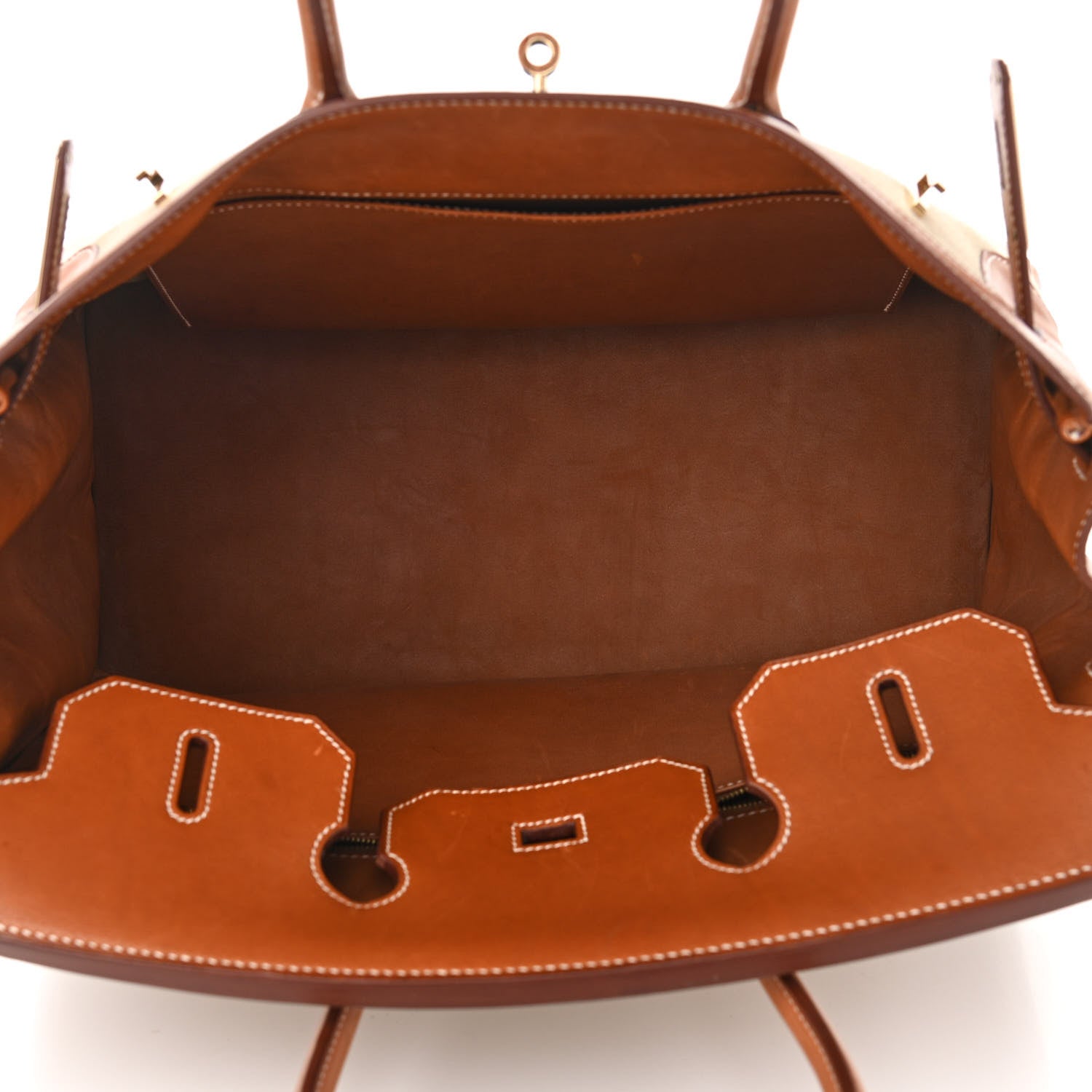 Hermes Toile Natural Barenia Flag Birkin 35 Fauve 5 of 26