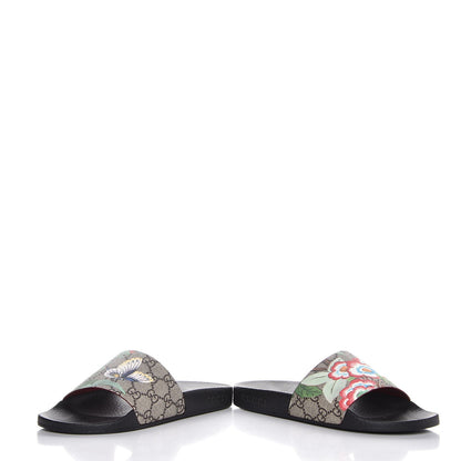 Gucci GG Supreme Monogram Tian Womens Slide Sandals 36 Beige Multicolor 6 of 10