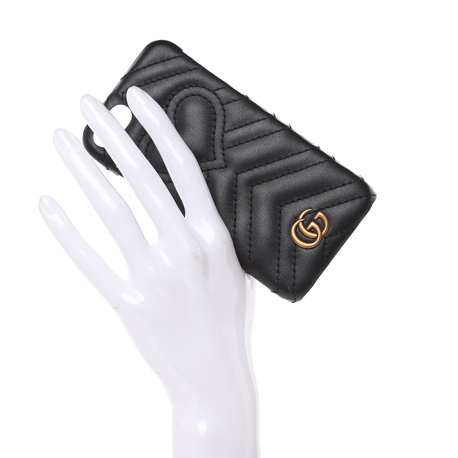 Gucci Calfskin Matelasse Marmont iPhone 7 Case Black 2 of 6