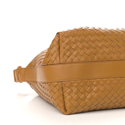 Bottega Veneta Nappa Intrecciato Shoulder Bag Camel 9 of 10