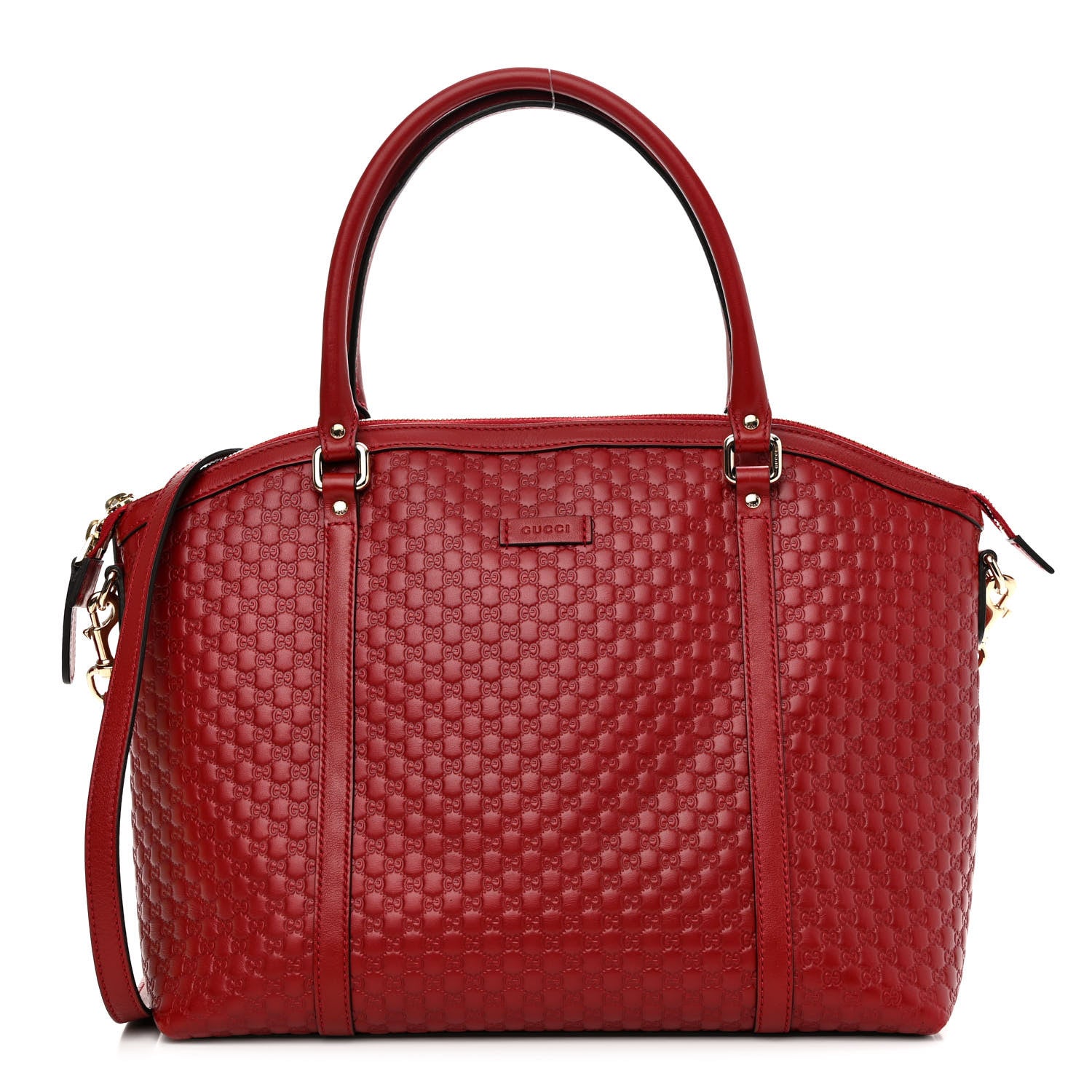 Gucci Soft Microguccissima Dome Satchel Red 1 of 10