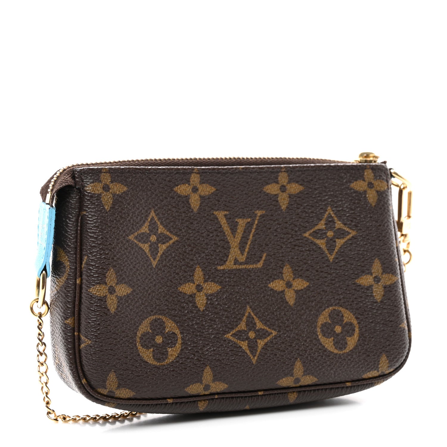 Louis Vuitton Monogram 2022 Christmas Animation Tokyo Mini Pochette Accessories Blue 3 of 8