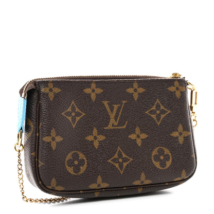Louis Vuitton Monogram 2022 Christmas Animation Tokyo Mini Pochette Accessories Blue 3 of 8