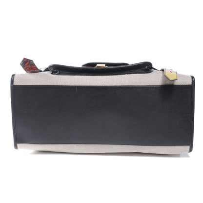 Proenza Schouler Canvas and Python Embossed Leather PS1 Small Keep All 4 of 7