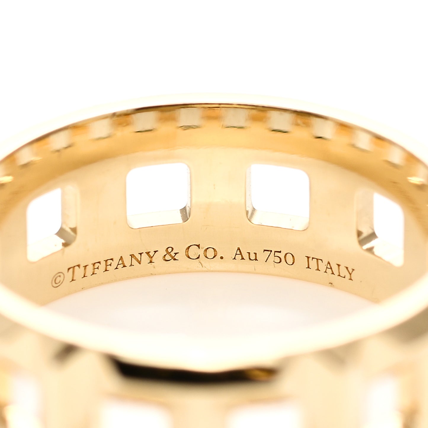 18K Yellow Gold T True Wide Ring 58 8.5