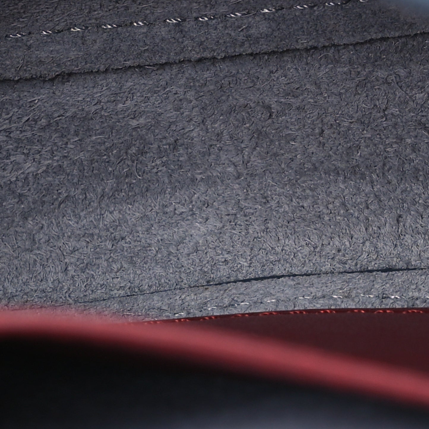 Grained Shiny Calfskin Strap Clutch Blue Red