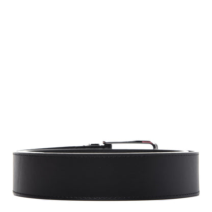 Louis Vuitton Calfskin 35mm Pont Neuf Belt 105 42 Black 2 of 9