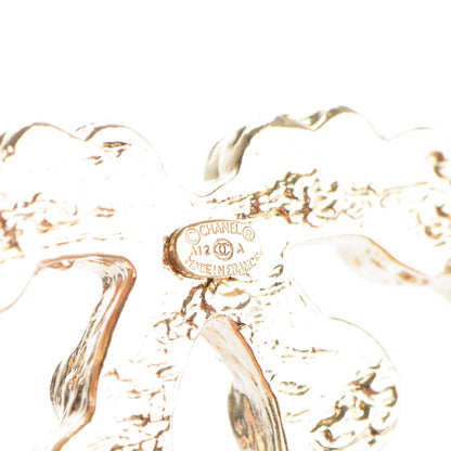 Chanel Crystal CC Brooch Pale Gold 5 of 6