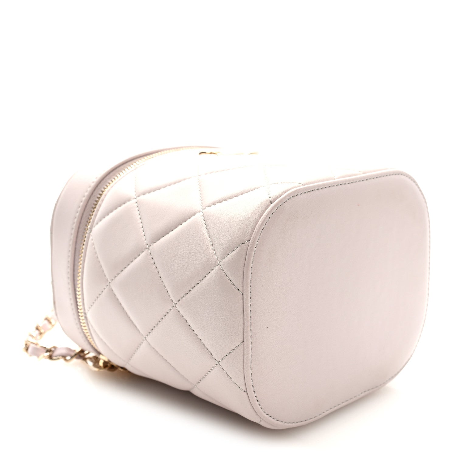 Chanel Lambskin Quilted Trendy Vanity Case Lilac 4 of 10