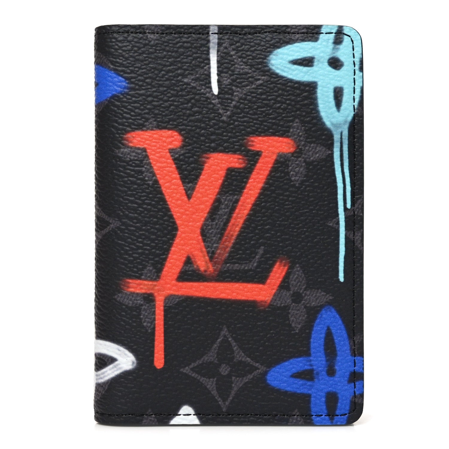 Louis Vuitton Monogram Eclipse Pocket Organizer Multicolor Lights 1 of 7