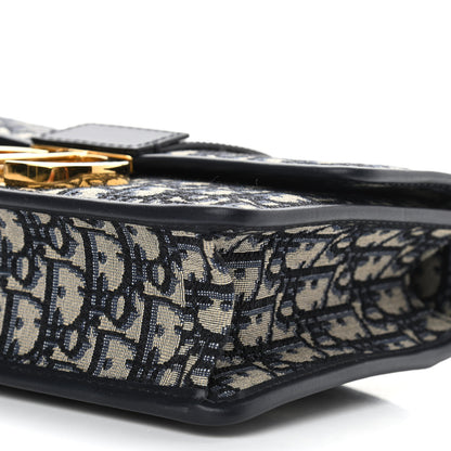 Christian Dior Oblique 30 Montaigne Flap Bag Blue 10 of 10