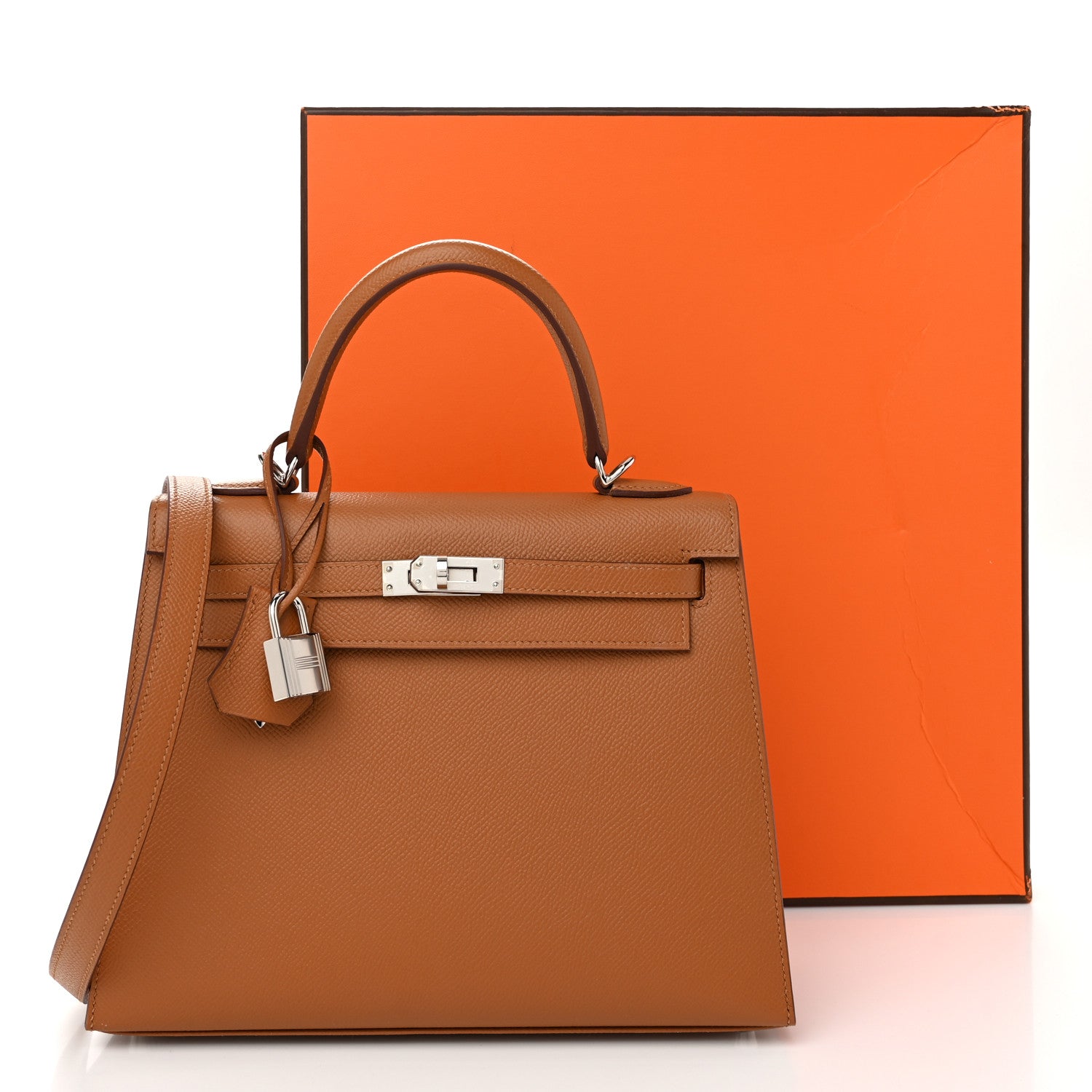 Hermes Epsom Verso Kelly Sellier 25 Caramel Jaune Ambre 13 of 13