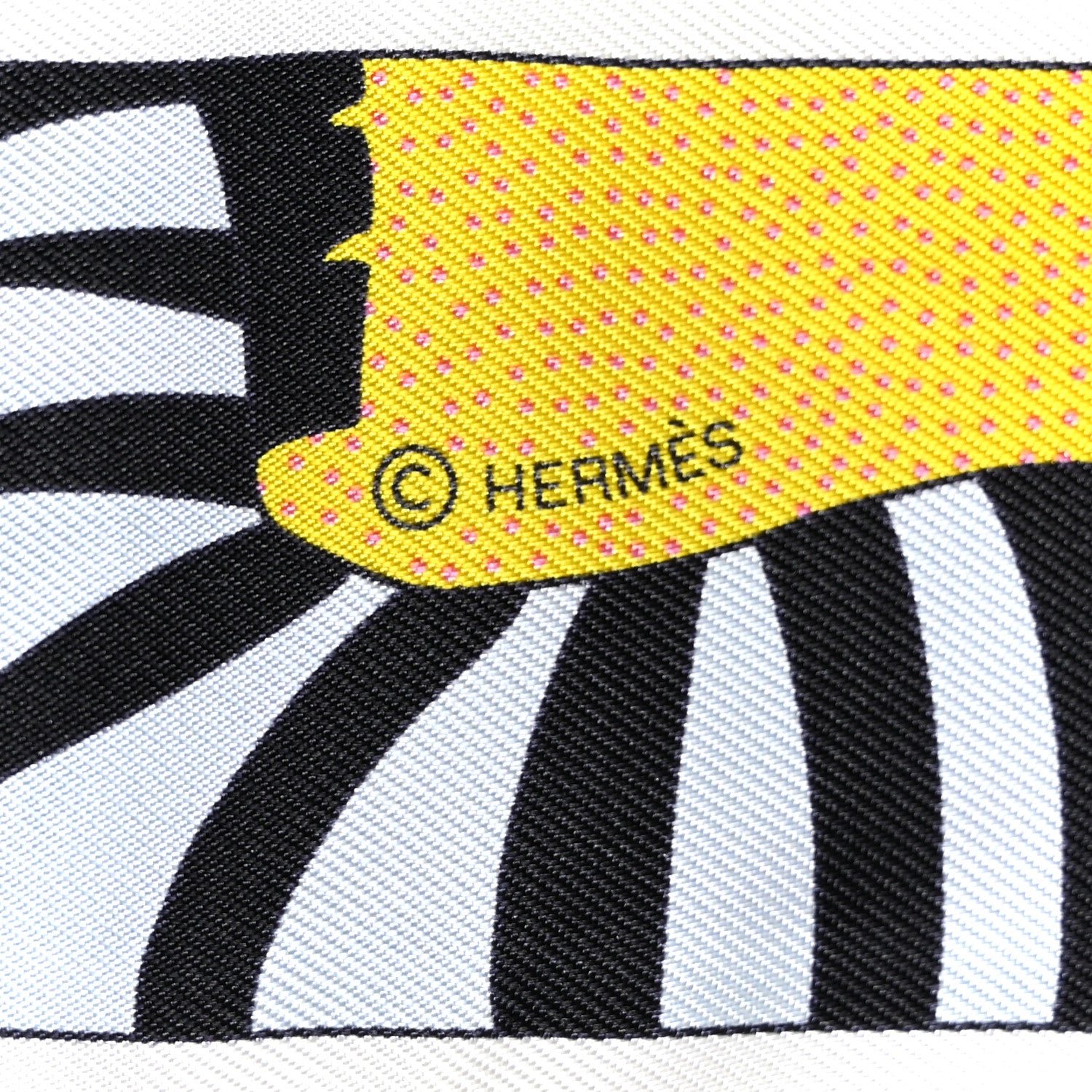 Hermes Silk Factory Suite Twilly Black Rose Jaune 4 of 4