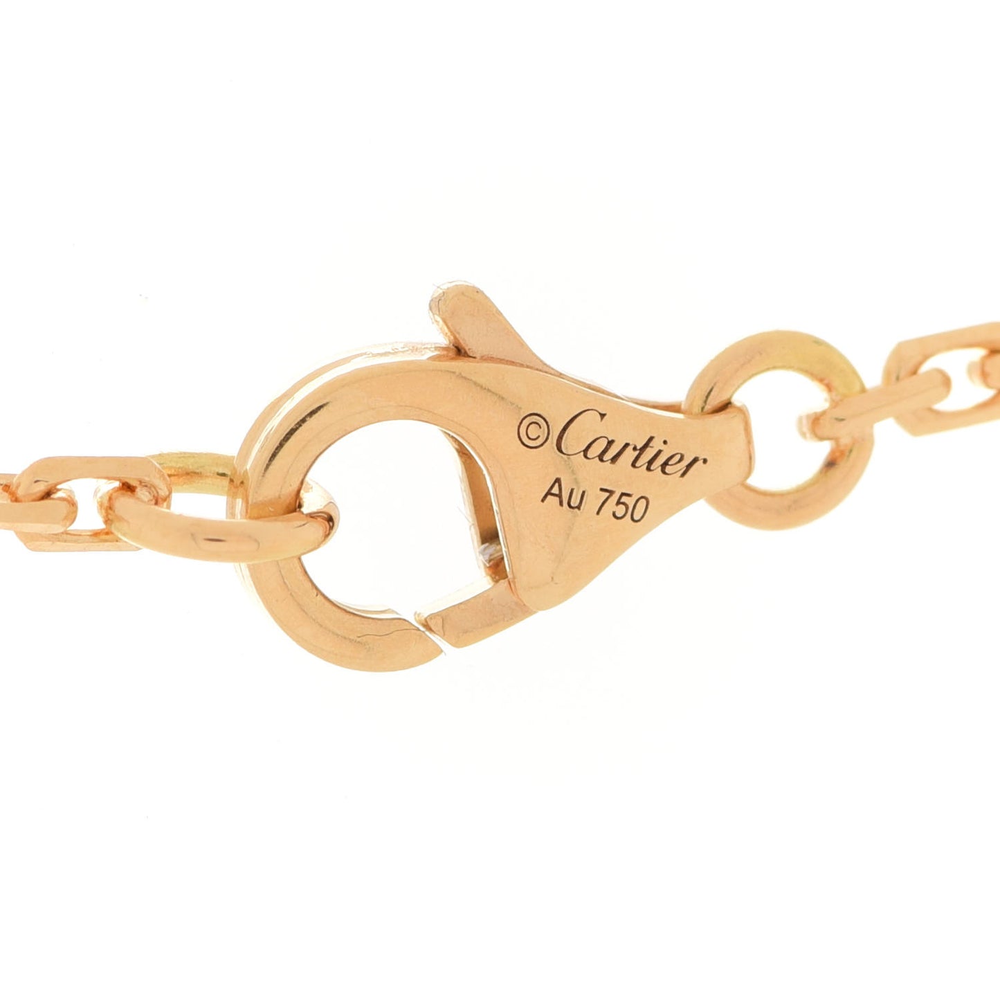 18K Yellow Gold Diamond Interlocking LOVE Necklace