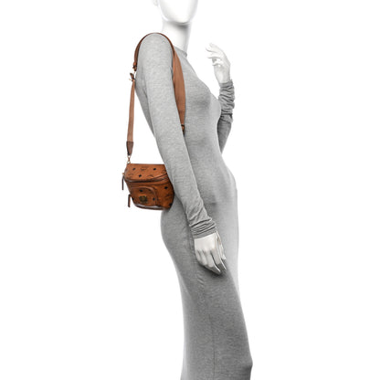 MCM Visetos X-Mini Aren Crossbody Bag Cognac 2 of 11