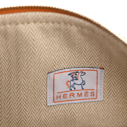 Hermes Canvas Large Bride-A-Brac Cabriole Case Biscuit 6 of 7