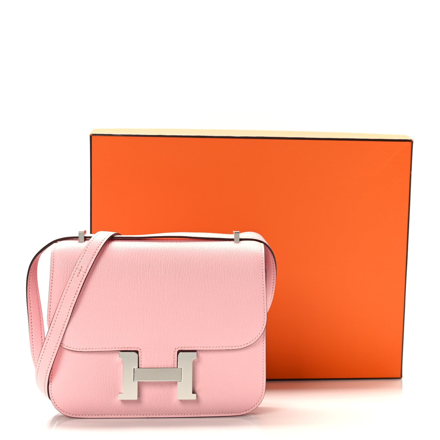 Hermes Chevre Mysore Constance 18 Rose Sakura 11 of 11