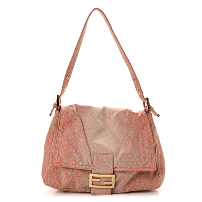 Fendi Denim Mama Baguette Pink 1 of 11