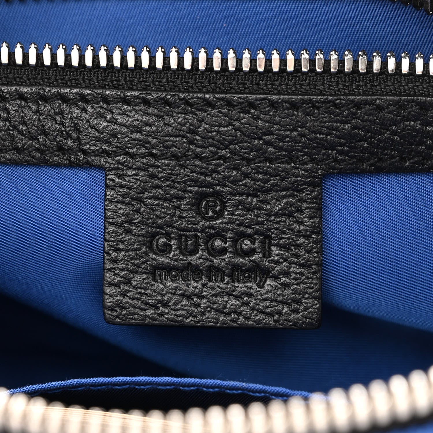 Gucci Econyl Nylon Monogram Off The Grid Belt Bag Guilted Blue Black 6 of 10