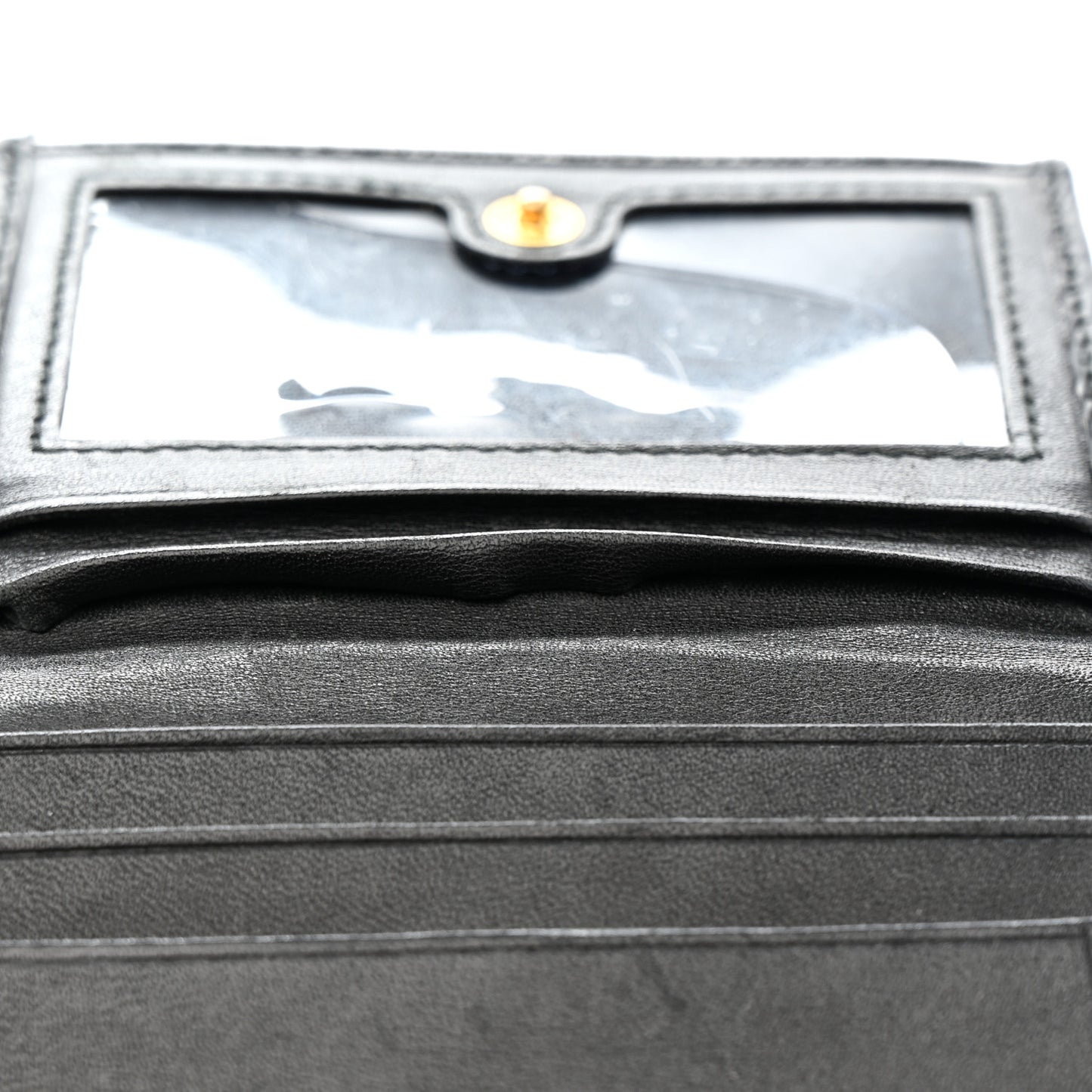Vitello Move Metal Bi-Fold Wallet Black