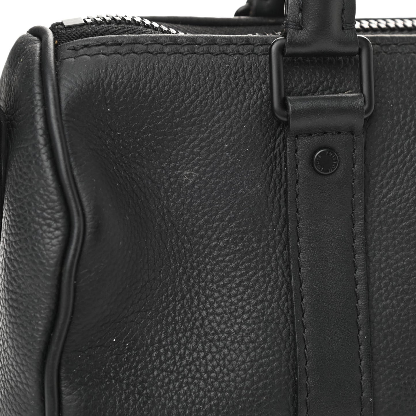 Calfskin Damier City XS Keepall Black