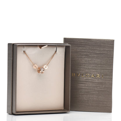Bulgari 18K Rose Gold Diamond B.Zero1 Bracelet ML 4 of 4