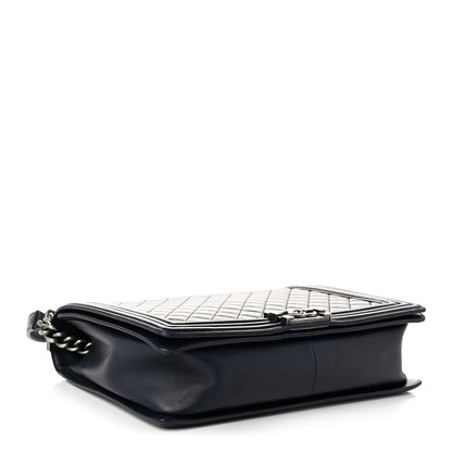 Chanel Calfskin Quilted Large Boy Flap Navy Blue 4 of 10