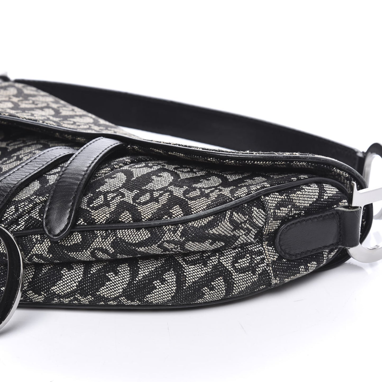 Monogram Saddle Bag Black