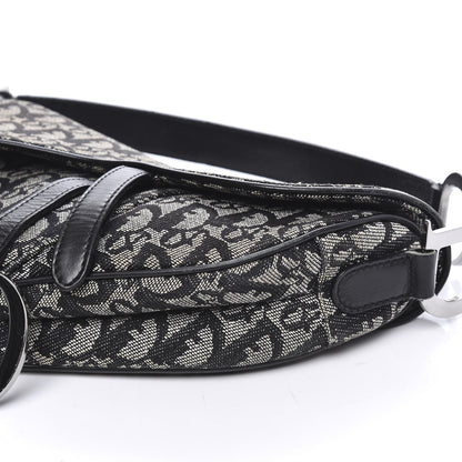 Christian Dior Monogram Saddle Bag Black 8 of 9