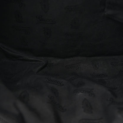 Gucci Imprime Monogram Medium Flat Messenger Bag Black 5 of 10