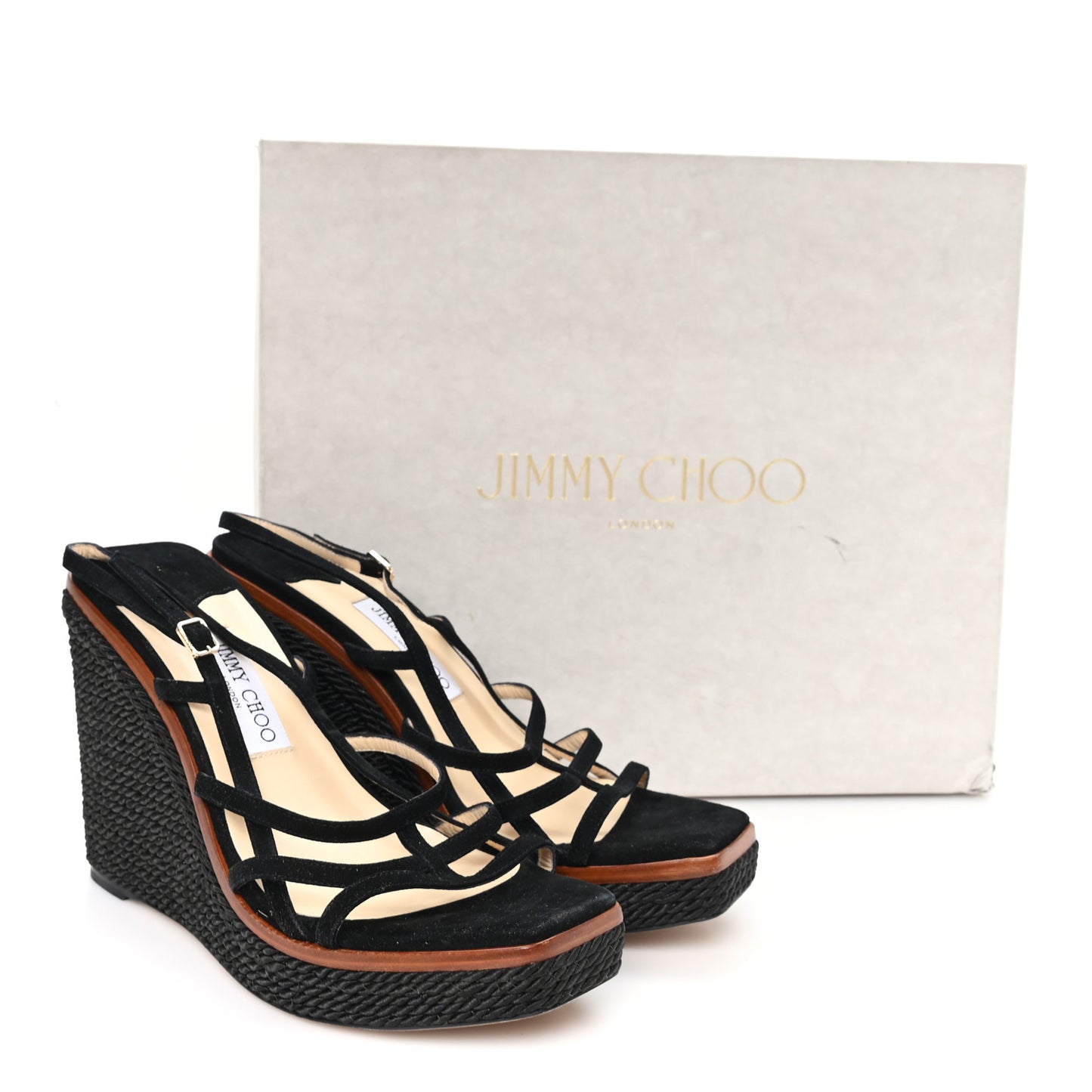 Suede Ariela 110 Wedge Sandals 41 Black