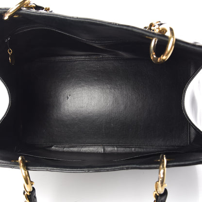 Chanel Glazed Calfskin Quilted Tote Black 5 of 19